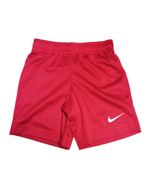Nike Boys Mesh Shorts Size 4/XS Red Dri Fit Athletic Gym Kids New